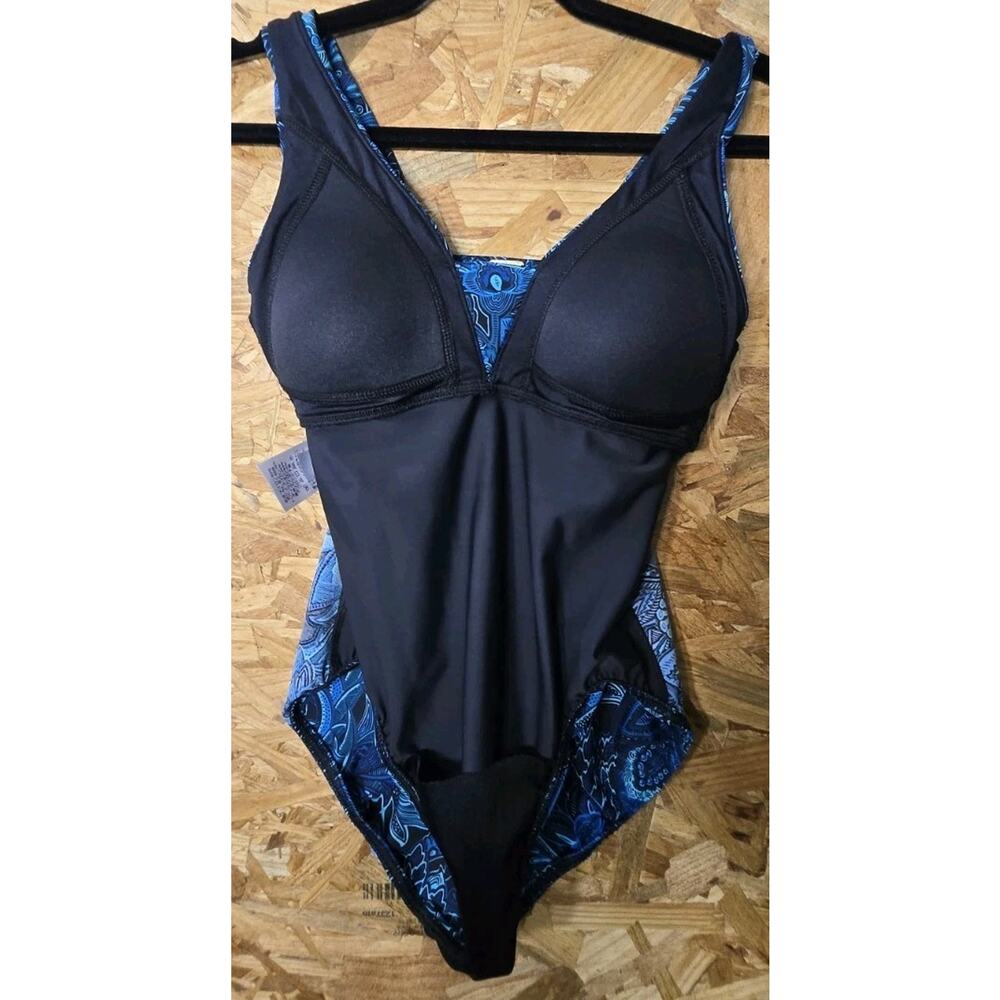 Lands End Women’s Sz6 One Piece Swim Suit Swimming Suit Bra Support - Picture 9 of 11